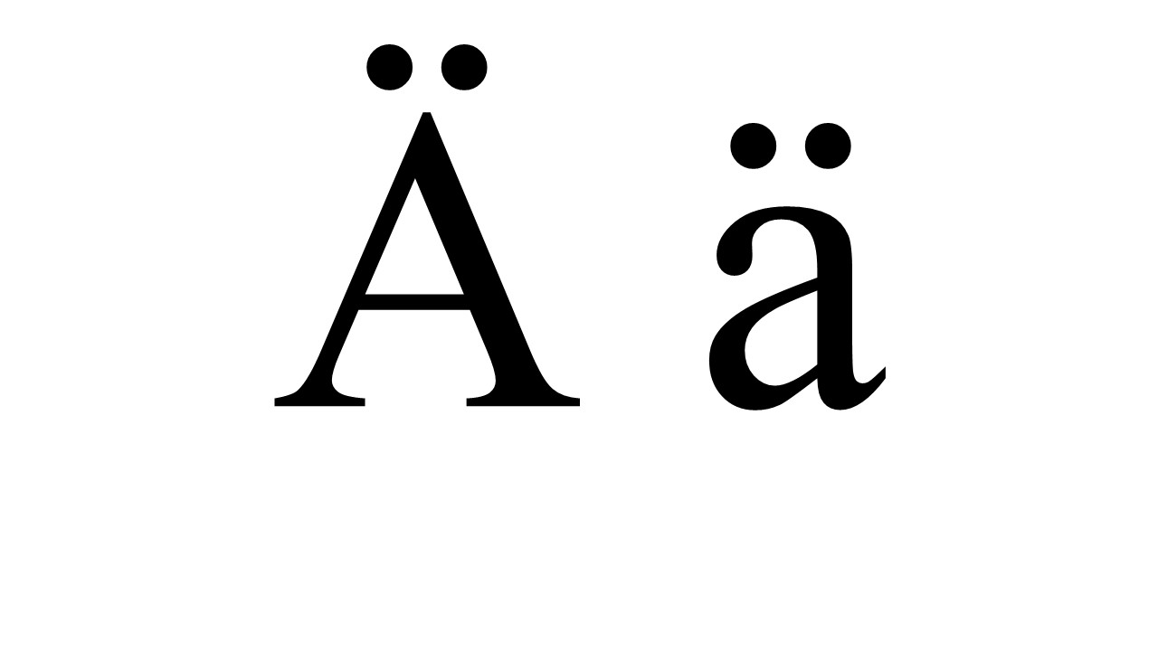 a with diaeresis
