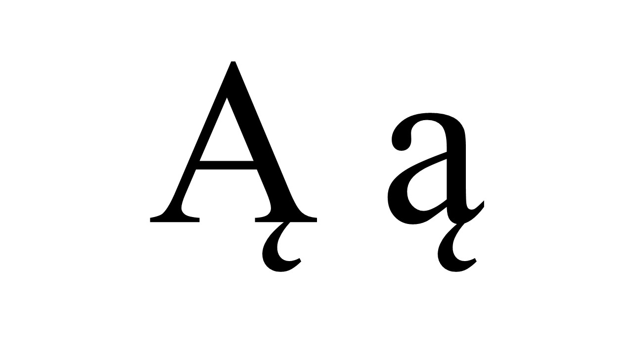 a with ogonek