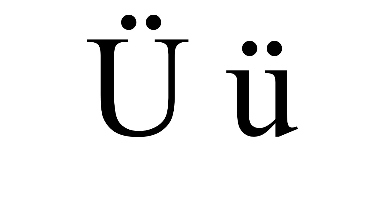 u with diaeresis