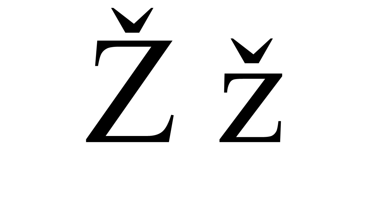 z with caron